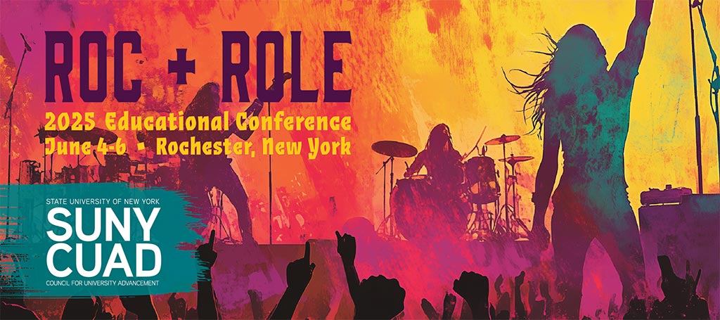 ROC + Role graphic for the 2025 Education Conference in Rochester, New York